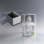 Trophée Bloc Verre Buste Marianne avec boîte cadeau