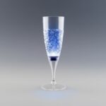 Flûte à Champagne Lumineuse en plastique, couleur Bleu