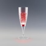Flûte à Champagne Lumineuse en plastique, couleur Rouge